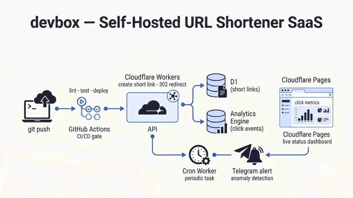 devbox: self-hosted URL-shortener SaaS
