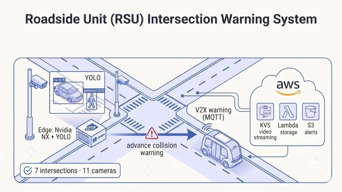 Roadside Unit (RSU) Intersection Warning System